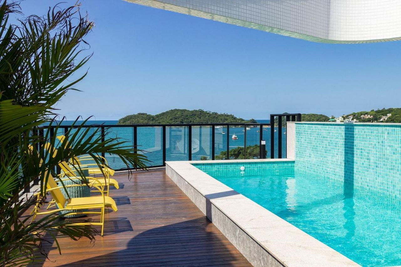 Aion Suites 302 - Lindo Apartamento Com Vista Para O Mar, A 60M Da Praia De Bombinhas, Com Piscina E Academia No Rooftop. Kültér fotó