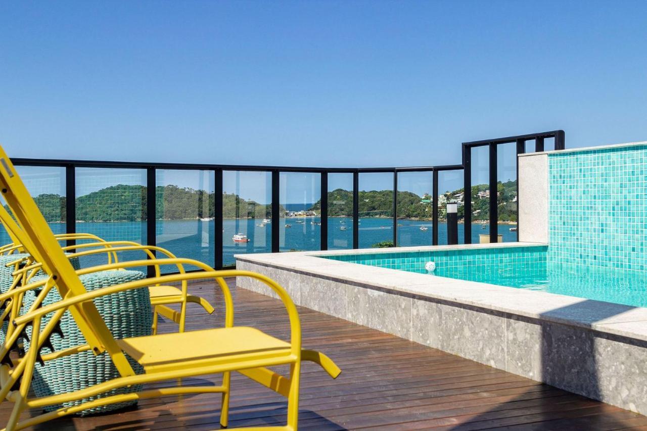 Aion Suites 302 - Lindo Apartamento Com Vista Para O Mar, A 60M Da Praia De Bombinhas, Com Piscina E Academia No Rooftop. Kültér fotó