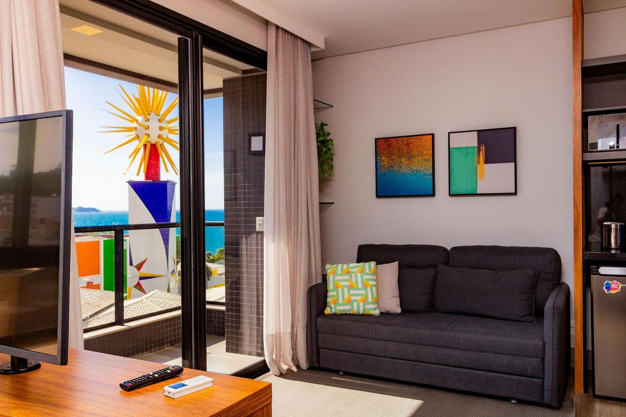 Aion Suites 302 - Lindo Apartamento Com Vista Para O Mar, A 60M Da Praia De Bombinhas, Com Piscina E Academia No Rooftop. Kültér fotó
