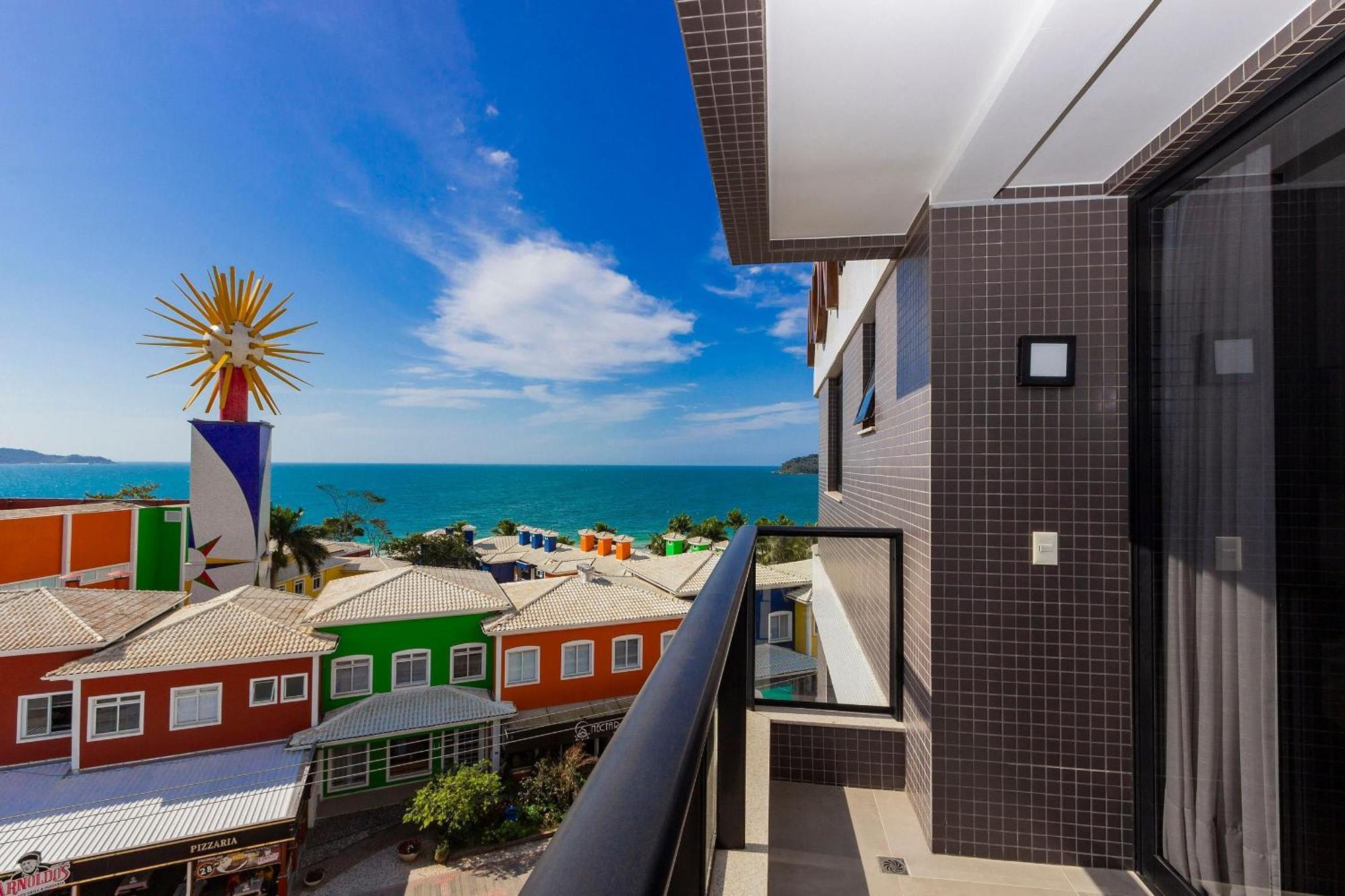 Aion Suites 302 - Lindo Apartamento Com Vista Para O Mar, A 60M Da Praia De Bombinhas, Com Piscina E Academia No Rooftop. Kültér fotó