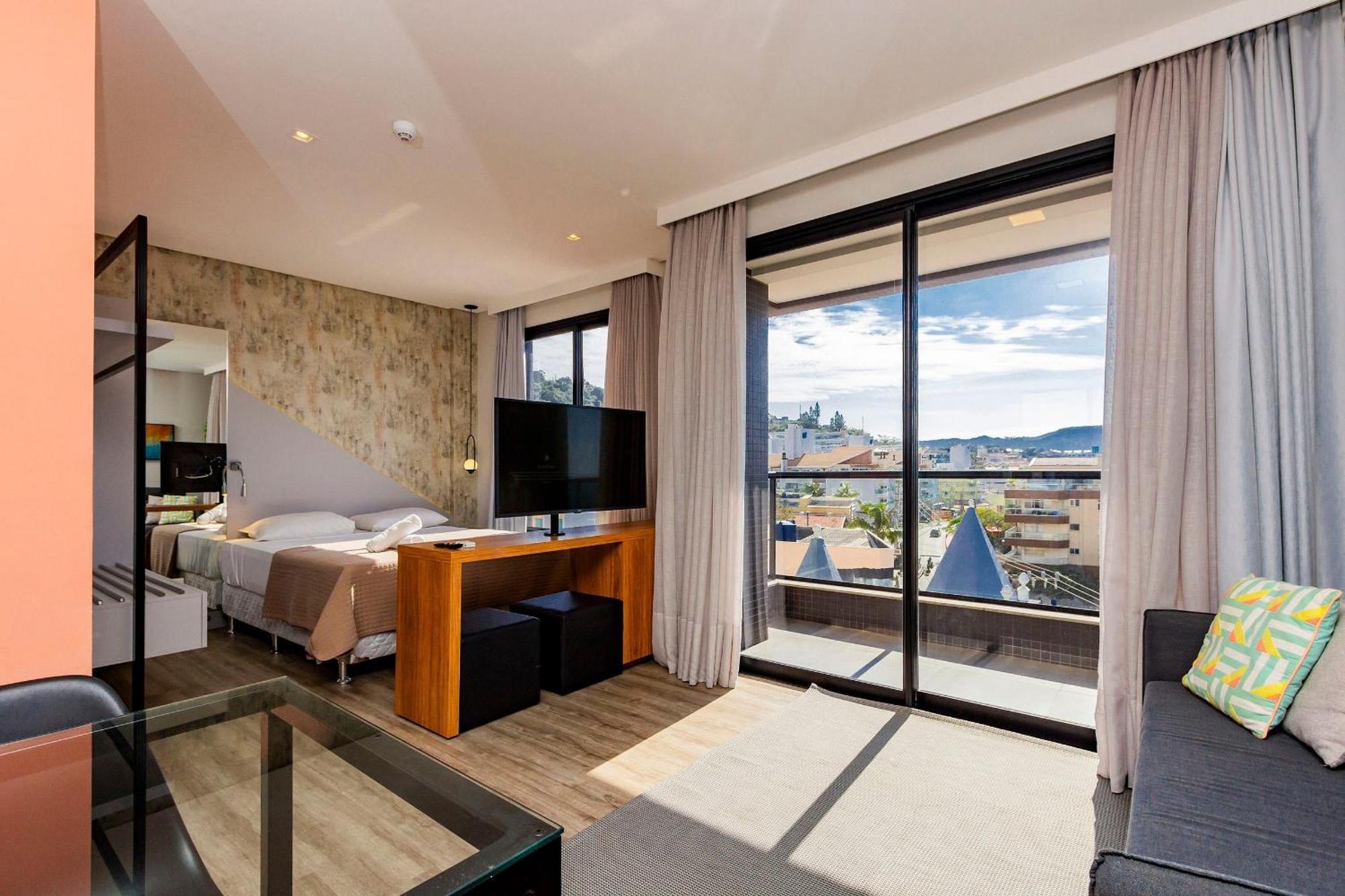 Aion Suites 302 - Lindo Apartamento Com Vista Para O Mar, A 60M Da Praia De Bombinhas, Com Piscina E Academia No Rooftop. Kültér fotó